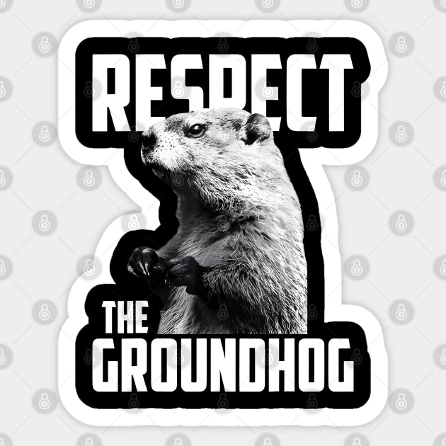 Respect The Groundhog Ground Hog Day Sticker by LEGO
